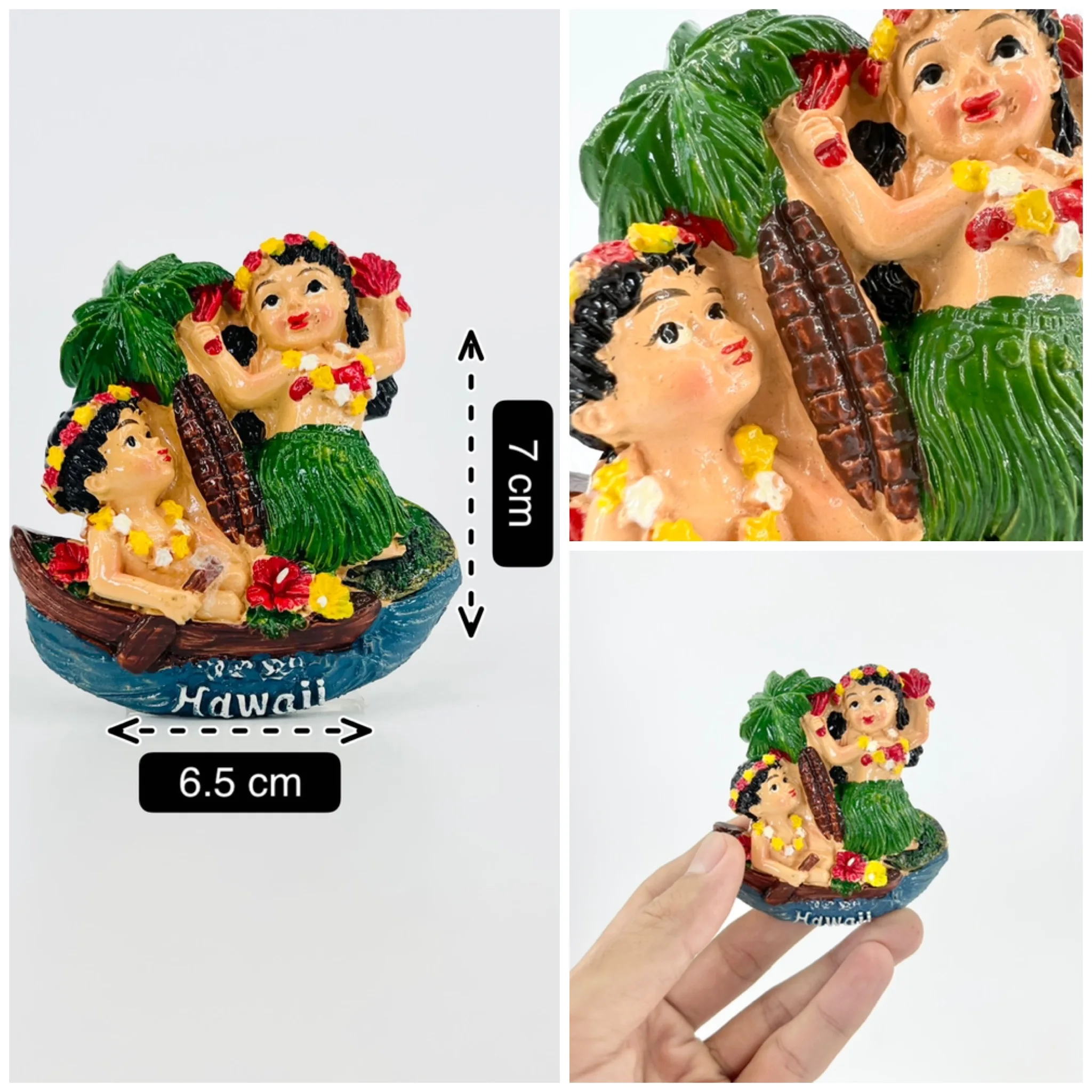 

Fridge Magnets American Tourist Souvenirs Hawaiian Gifts 3D Resin Material Ornaments Magnetic Collectibles