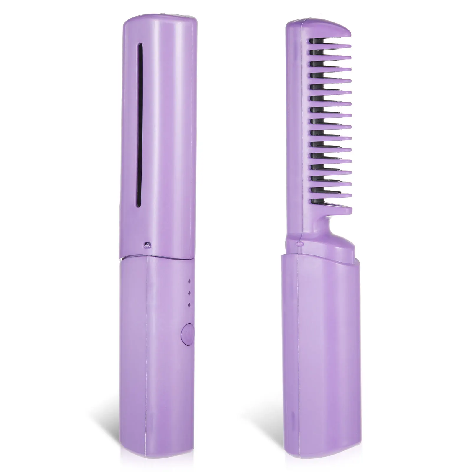 Ceramics Hair Curling Comb Anti-slid Even Heating Hidden Heating Hot-resistant Hair Straightener