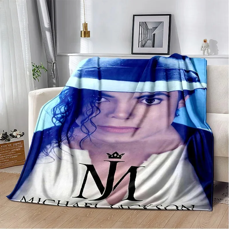 Michael Jackson retro printed  HD Blanket Soft Throw Blanket for Home Bedroom Bed Sofa Travel Office Solid Cover Blanket  Adults
