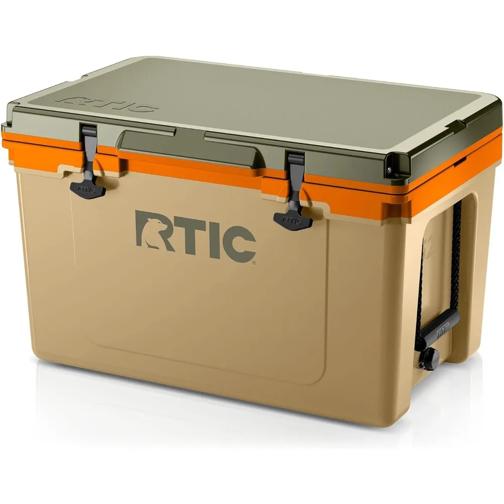 Ultra-Light 52 quart Hard Cooler Insulated Portable Ice Chest Box for Beach, Drink, Beverage, Camping, Picnic, Fishin