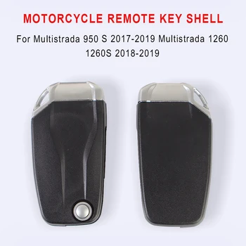 Accessori per custodia chiave remota moto per Ducati Multistrada 950 S MTS 1260 1260S 950S 2017 2018 2019 Chiave pieghevole Shell con lama