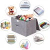 Fold Non Woven Fabric Storage Box Miscellaneous Sorting Cabinet Small Clothing Fabric Storage Underwear Sock And Kid Toy Storage 3
