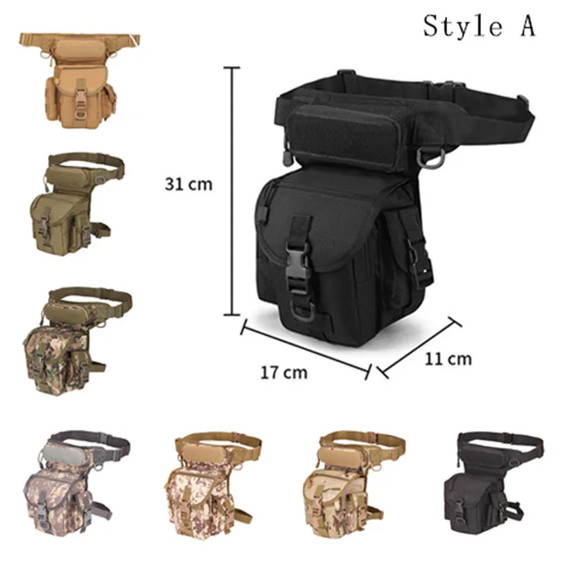 Outdoor Waist Fanny Pack Weapons Tactics Ride Leg Bag For Men Waterproof Drop Utility Thigh Pouch Multi-Purpose Hip Belt 2