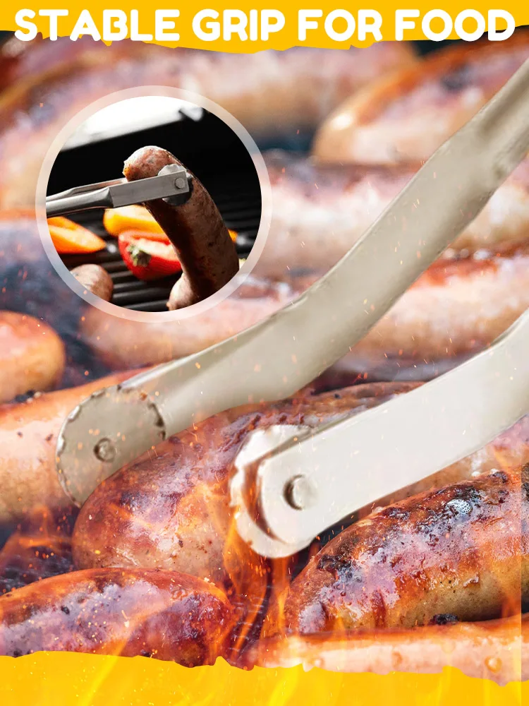 BBQ 핫도그 뒤집기 플라이어 스몰 사이즈, 소시지 터닝 집게, 크로스보더, 휴대하기 쉽고 사용하기 편리함, 신제품