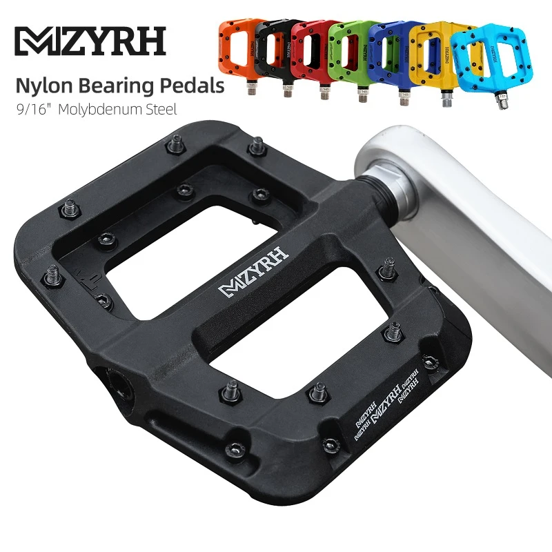 MZYRH Bicycle Pedal Anti-slip Ultralight Nylon MTB Mountain Bike Pedal ...