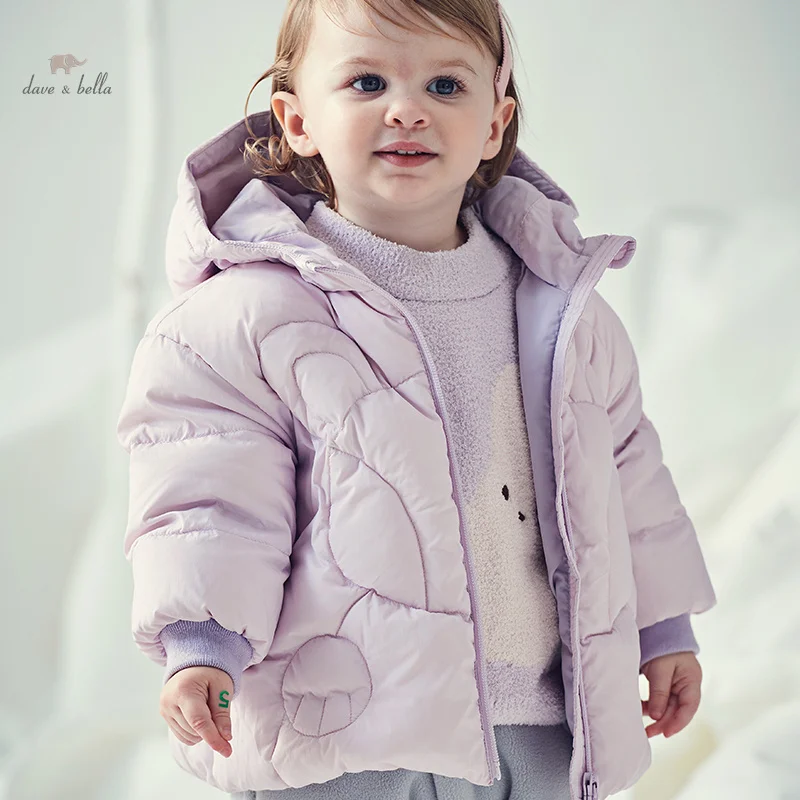Dave Bella Children Girls Boys Down Jacket 2023 Winter New Fashion