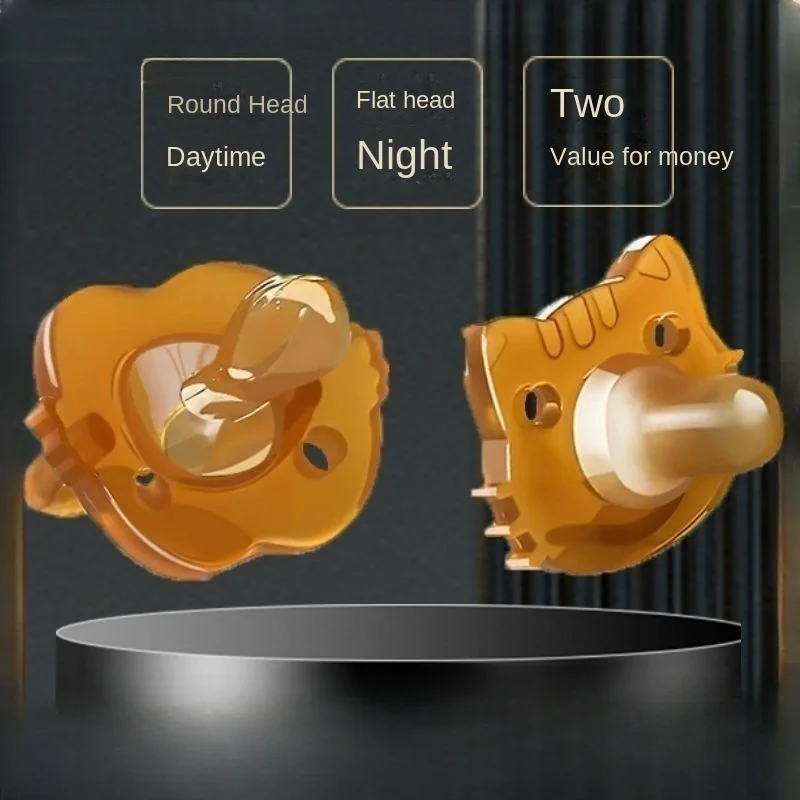 Daily and night Silicone Baby Pacifier Food Grade Silicone Newborn Soother Solid Color Dummies Nipple For Bebe