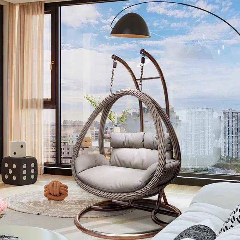 Balcony Basket Swing Chair Rattan Hanging Indoor Hammock Swing Chair Furniture