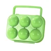 6-Grid Camping Egg Box Shockproof Egg Protection Boxes Dropproof Portable Egg Container Non-slip with Handle for Kitchen 2