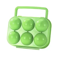 6-Grid Camping Egg Box Shockproof Egg Protection Boxes Dropproof Portable Egg Container Non-slip with Handle for Kitchen 2
