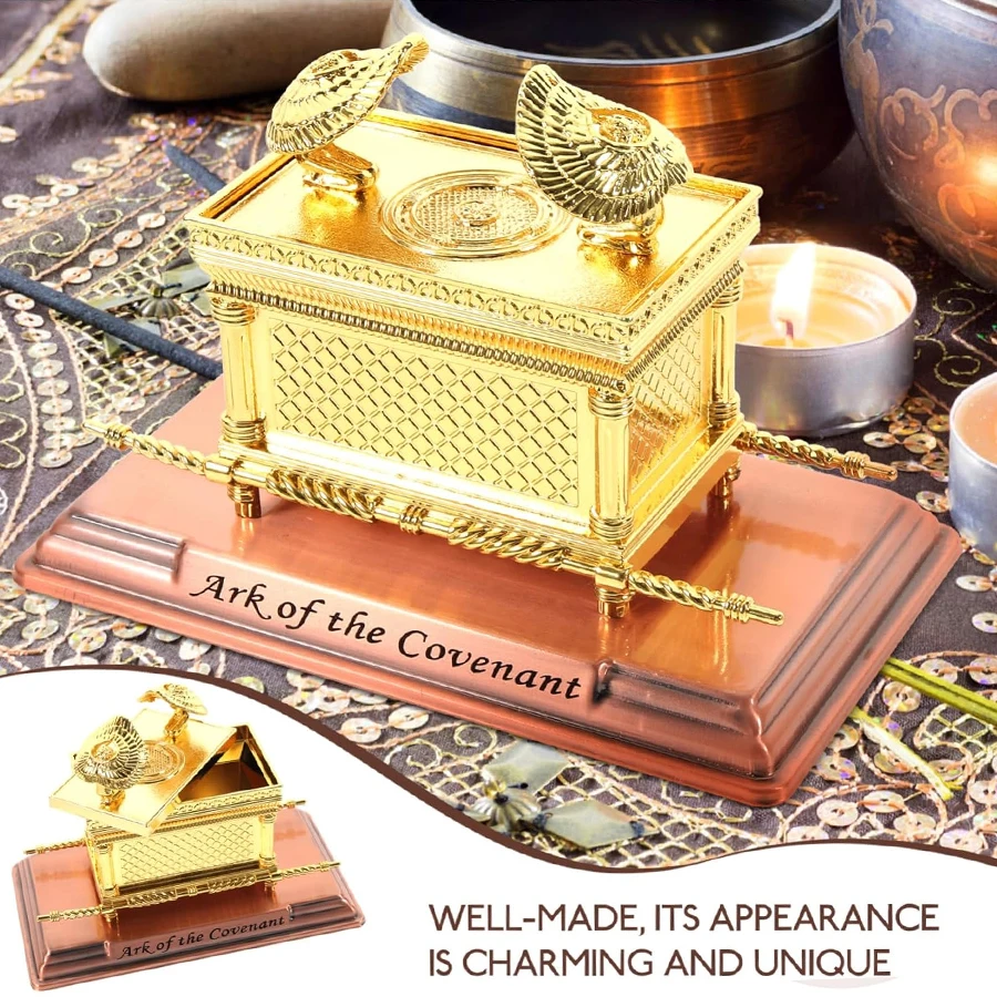 Description Picture 5 of itemThe Ark of The Covenant Historic Model Replica Statue Gold Plated  Home Religious Decoration Collectible Judaism Israel Gift