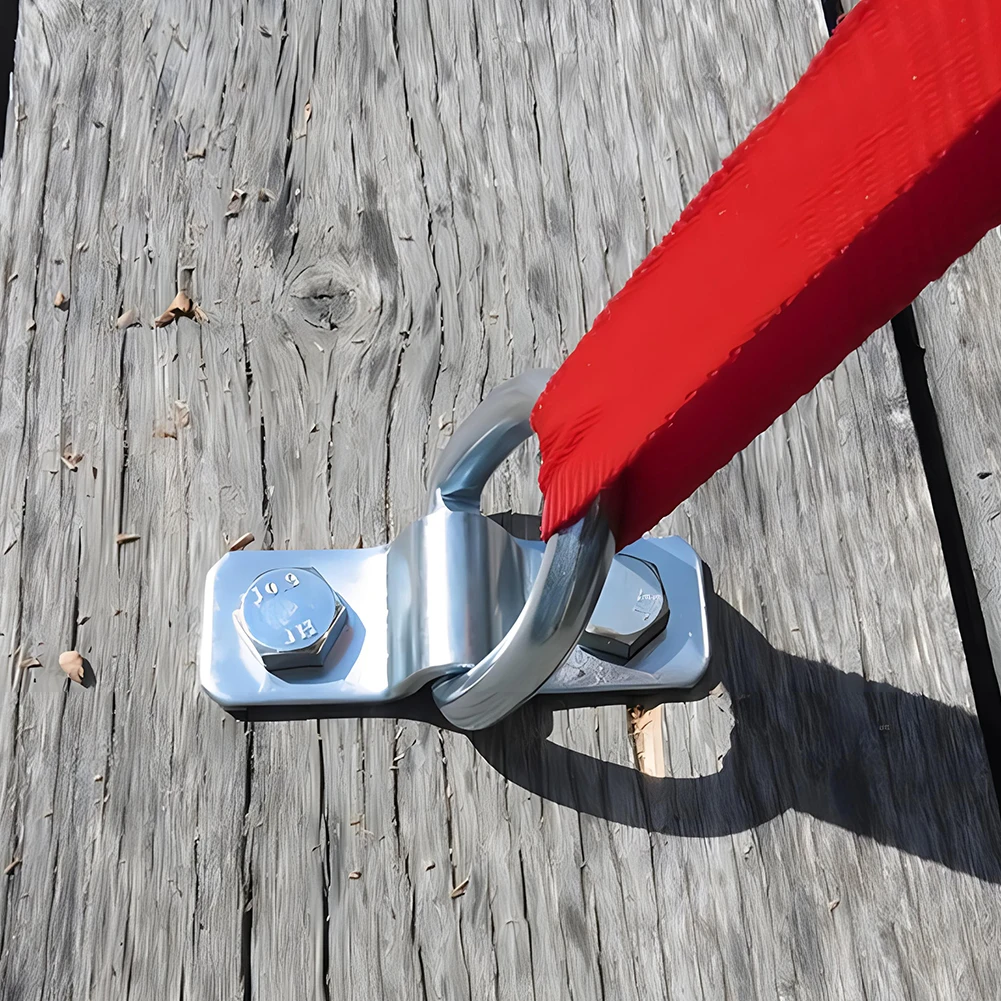 4Pcs 3/8 Steel D-Ring Tie Down Anchor Heavy Duty D Rings Tie Down Anchors 2400LBS for Truck RV ATV Boat Floor Wall Surface Mount