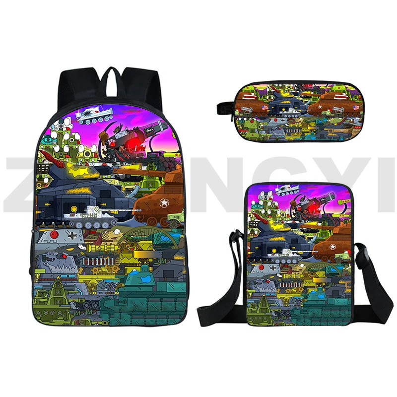 2022 World Of Tanks Zaini 3D Grande Capacità War Thunder Adolescenti Uomini Viaggi Daily Packbag Gerand Tanks Student Canvas Bookbag