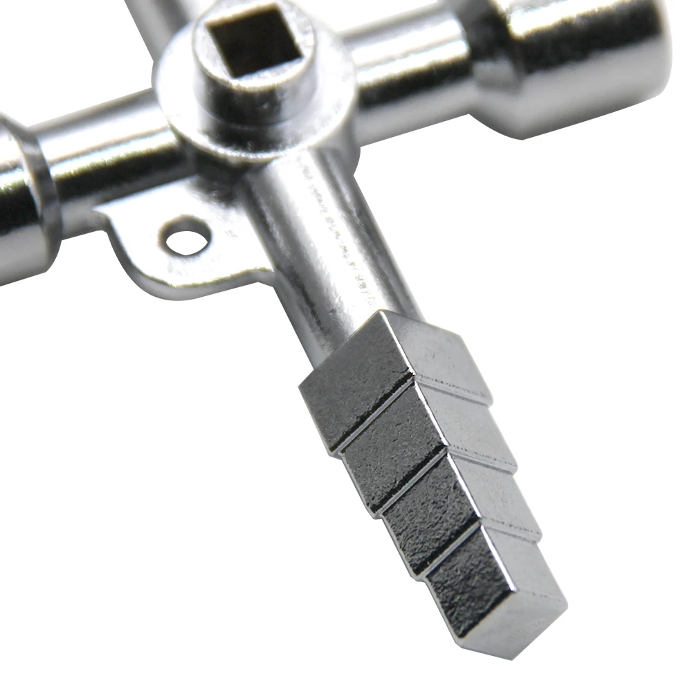 4in1 Silver Key Wrench Electrical Elevator Control Cabinet Valve Inner Triangle Quadrangle Screwdriver Tool Set 4