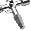 4in1 Silver Key Wrench Electrical Elevator Control Cabinet Valve Inner Triangle Quadrangle Screwdriver Tool Set 4