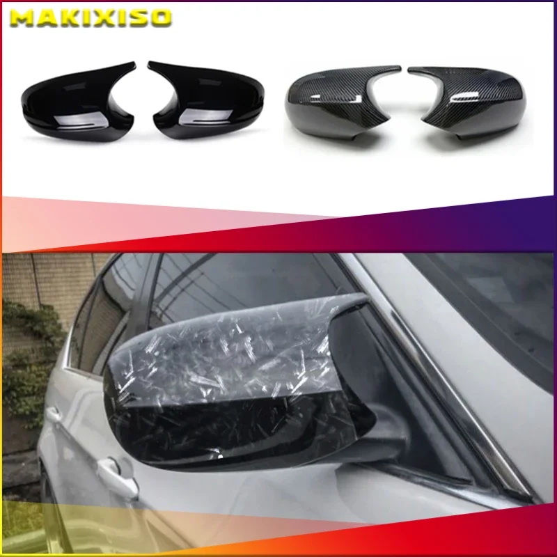 

E90 E91 Black M3 Style Cover E81 E82 E87 E88 for BMW 1 3 Series E92 E93 Carbon Fiber M Look Rear Mirror Cap Car Accessories