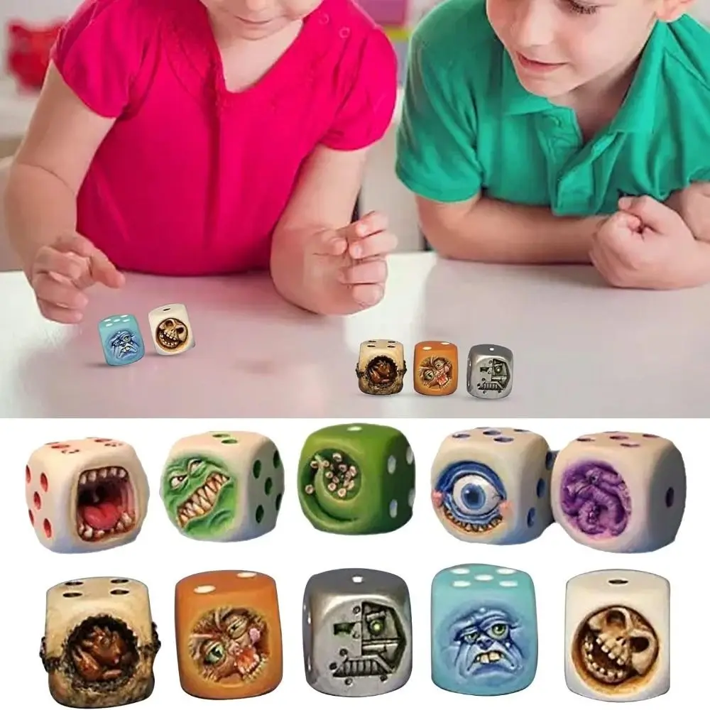 

Набор настольных игральных костей, новинка, искусственная игра, реквизит, пластиковые ролевые игральные кости, домашний декор, настольный игровой набор костей ручной работы, реквизит