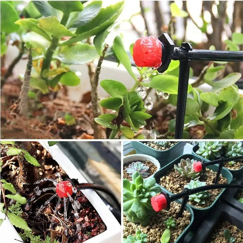 Description Picture 6 of itemDrip Irrigation System Automatic Watering Garden Hose Micro Drip Watering Kits Adjustable Nozzle Garden Supplies System Water
