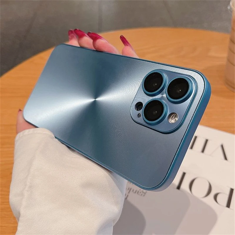 thumbnail image 1 of Funda mate con patrón de CD Aurora láser de lujo para iPhone 16, 15, 14, 13, 12, 11 Pro Max, 16 Plus, parachoques suave, armadura a prueba de golpes, cubierta dura, 1 of 5