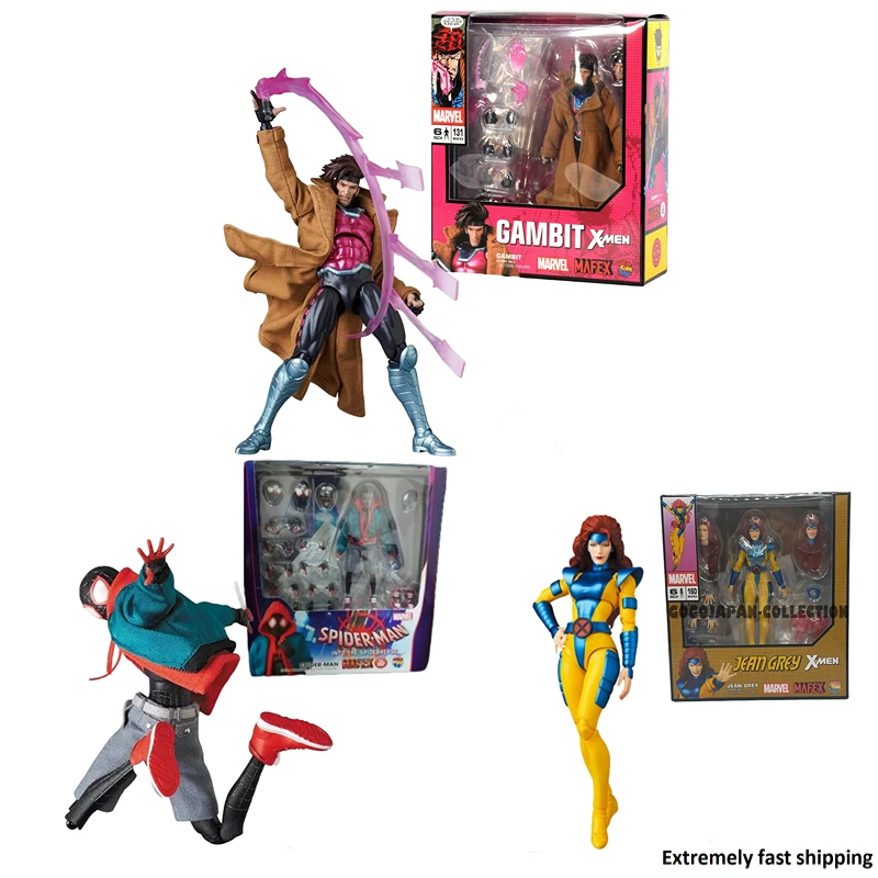 MAFEX GAMBIT 만화 버전 X Men No.131 메디콤 장난감, 액션 피규어, 애니메이션 모델 장난감, 재고 있음