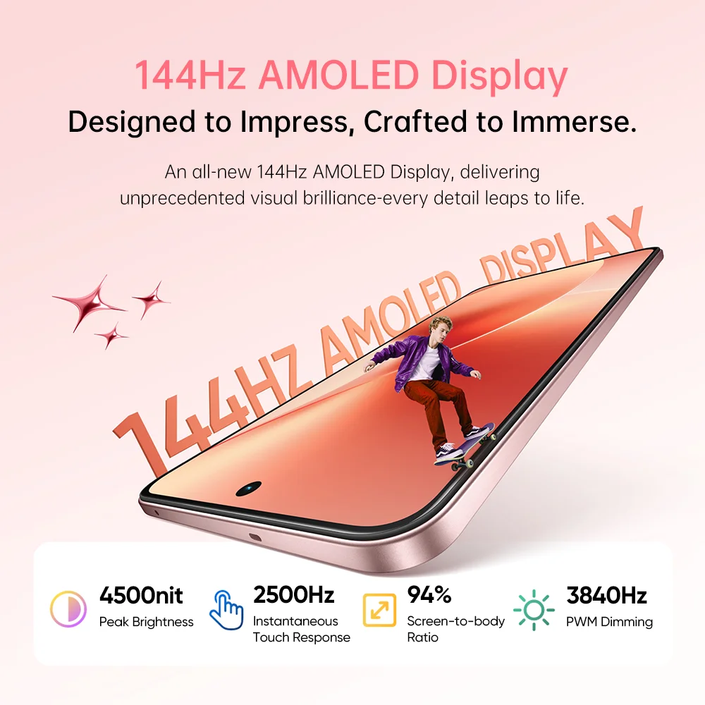 Teléfono Inteligente Realme 15 5G Versión Global 8GB 256GB Dimensity 7300+ 144Hz AMOLED 50MP Sony OIS 7000mAh 80W NFC Envío Gratis 3
