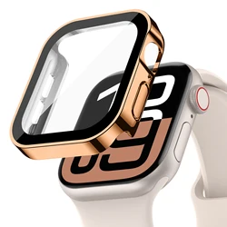Premium Waterproof Apple Watch Case with Screen Protector Glass & Cover - 42mm Series 10 (Rose Gold)