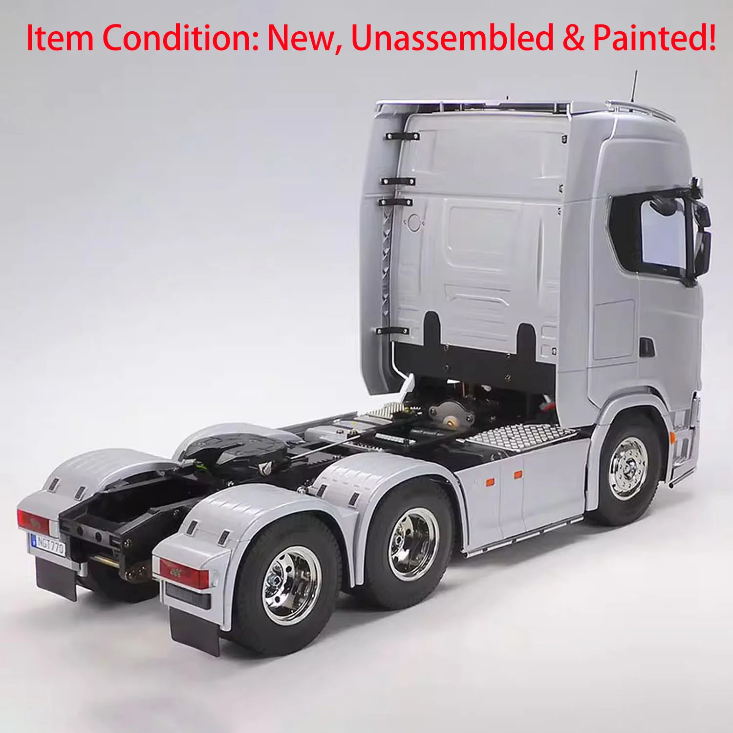 1/14 Scale 770S RC Tractor Truck Silver 56373 6X4 3-speed Remote Control Car Model Unpainted Kits with Motor RC Toy TH23666 2
