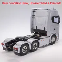 1/14 Scale 770S RC Tractor Truck Silver 56373 6X4 3-speed Remote Control Car Model Unpainted Kits with Motor RC Toy TH23666 2