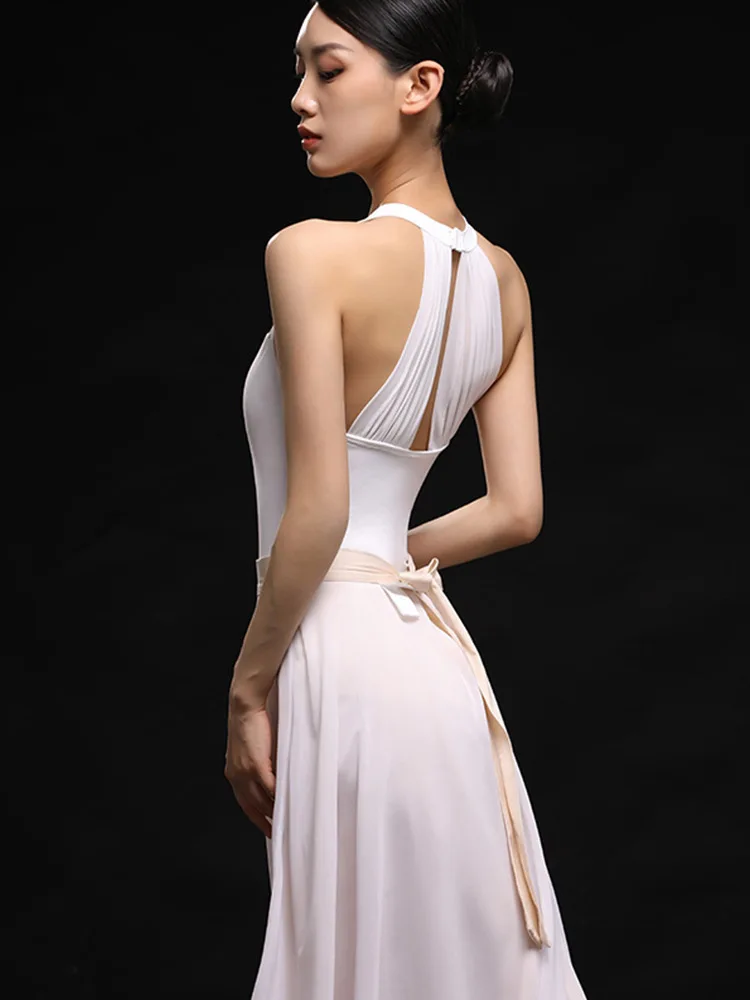 

Ballet Leotard Women High Collar Dance Jumpsuit Adult Simple Superior Daily Practice Ballet Dance Clothes Yoga Leotard