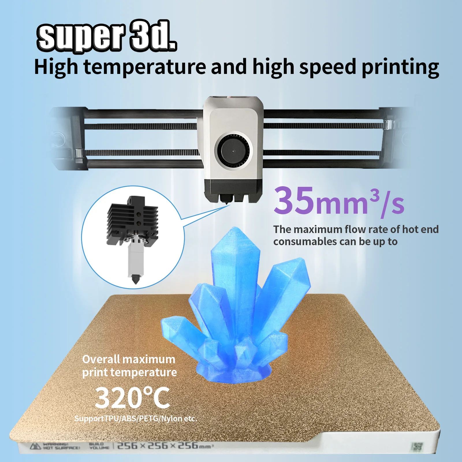 Hotend Upgrade V2.0 para Bambu Carbono de Bambu X1c P1p Hotend Kit X1c Garganta de Metal Bocal Cht Aço Endurecido 500 °c - Imagem 5