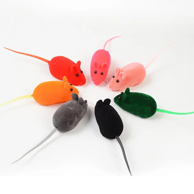 Sound Rubber Simulation Mouse for Kitten Accessories Gifts Enamel Mouse Bite  Pet Cat Toys Interactive Resistance Pet Toys 2