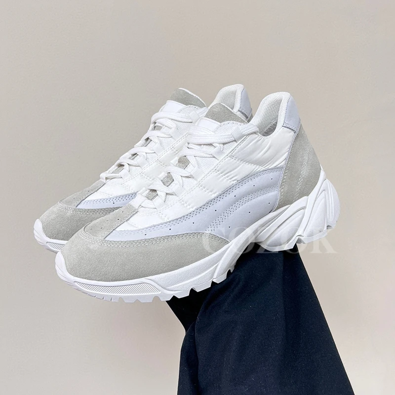 

New Sneakers Autumn Ladies 2023 Round Head Non-slip Thick Bottom Loafers Same Style As Celebrities Lovers Leisure Shoes