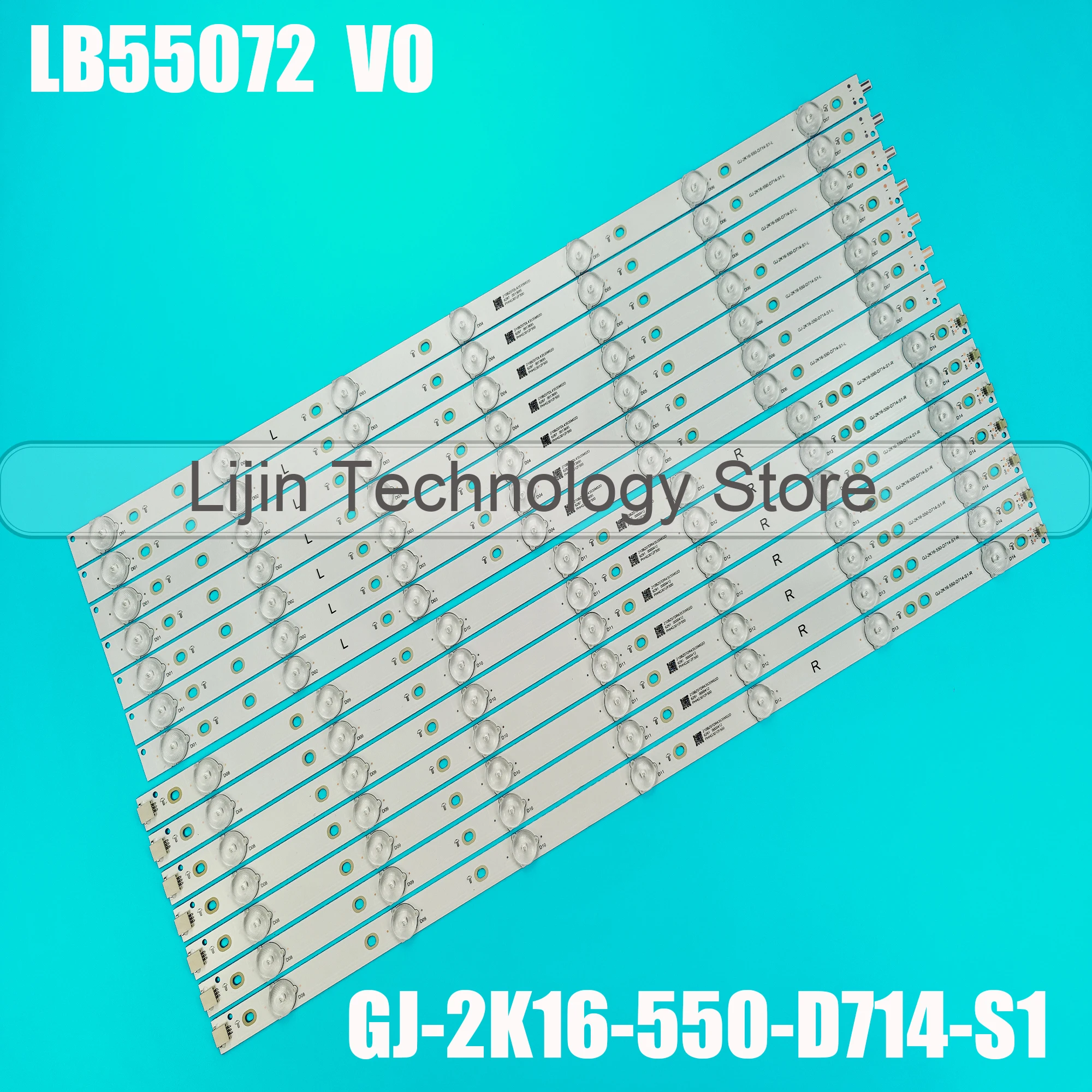 LED Backlight Strip For 55''TV LB55072 55PFF5701 55PUS6501 55PUS6561 55PUS6581 55PUS6101 55PUH6101 55PUS6401 55PUS7272