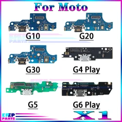 Charger Port Jack Dock Connector Flex Cable For Motorola Moto G10 G20 G30 G4 G6 G5 Play Charging Board Module