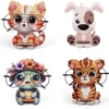 3D Cute Animal Glasses Frame Sunglasses Display Frame Glasses Decorations Glasses Store Decoration Props Home Wood Decoration 1