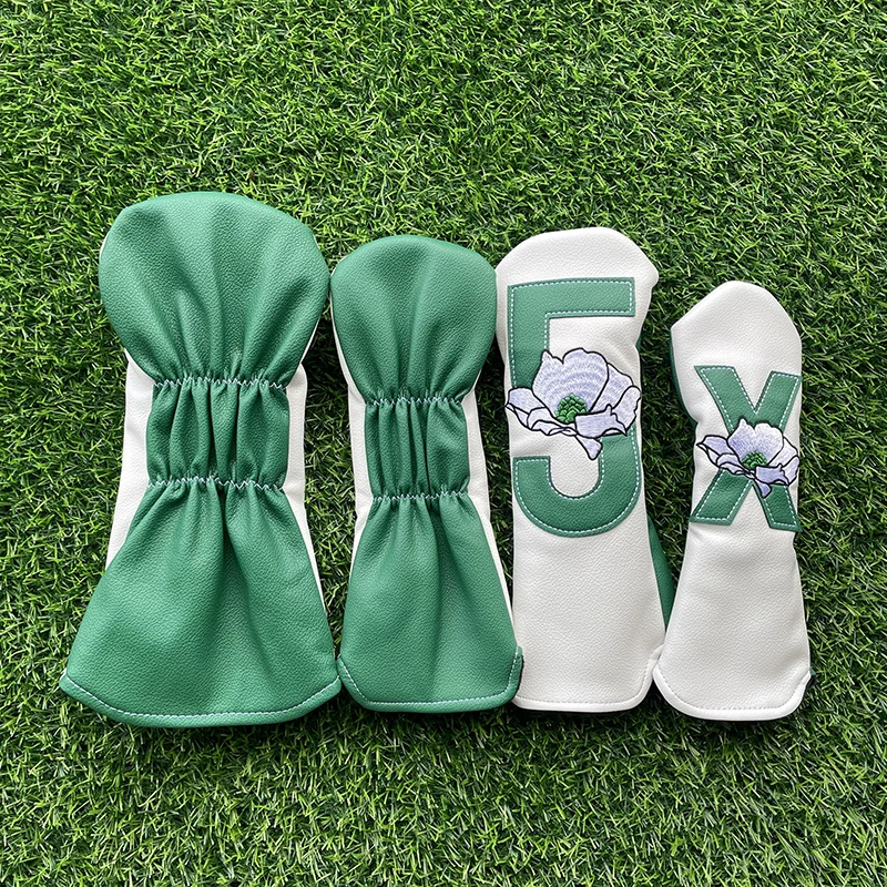 Numbers Golf Club #1 #3 #5 Wood Headcovers Driver Fairway Woods Cover PU Leather Putter Head Covers