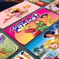 Disney Totally Spies! In Stocked Laptop Gaming Mice Mousepad Size For Large Edge Locking Game Keyboard Pad 1