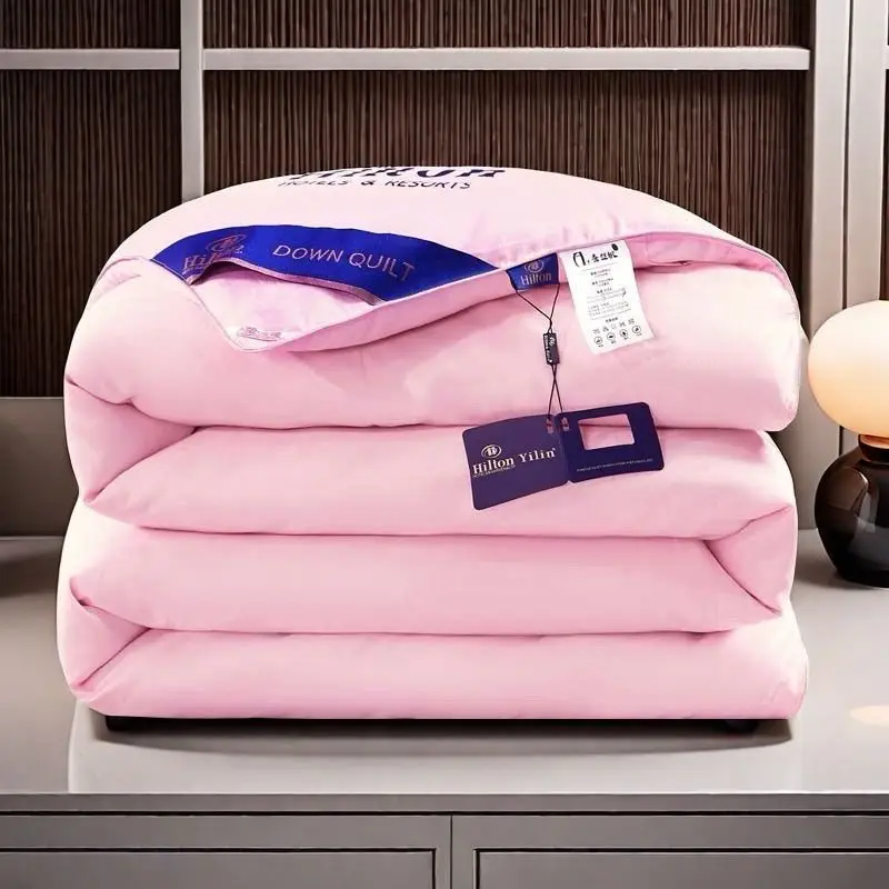 Hilton down Comforter 95 White Goose down Thiened Air Conditioner Quilt Single Dormi Blanket Thin Summer Cool