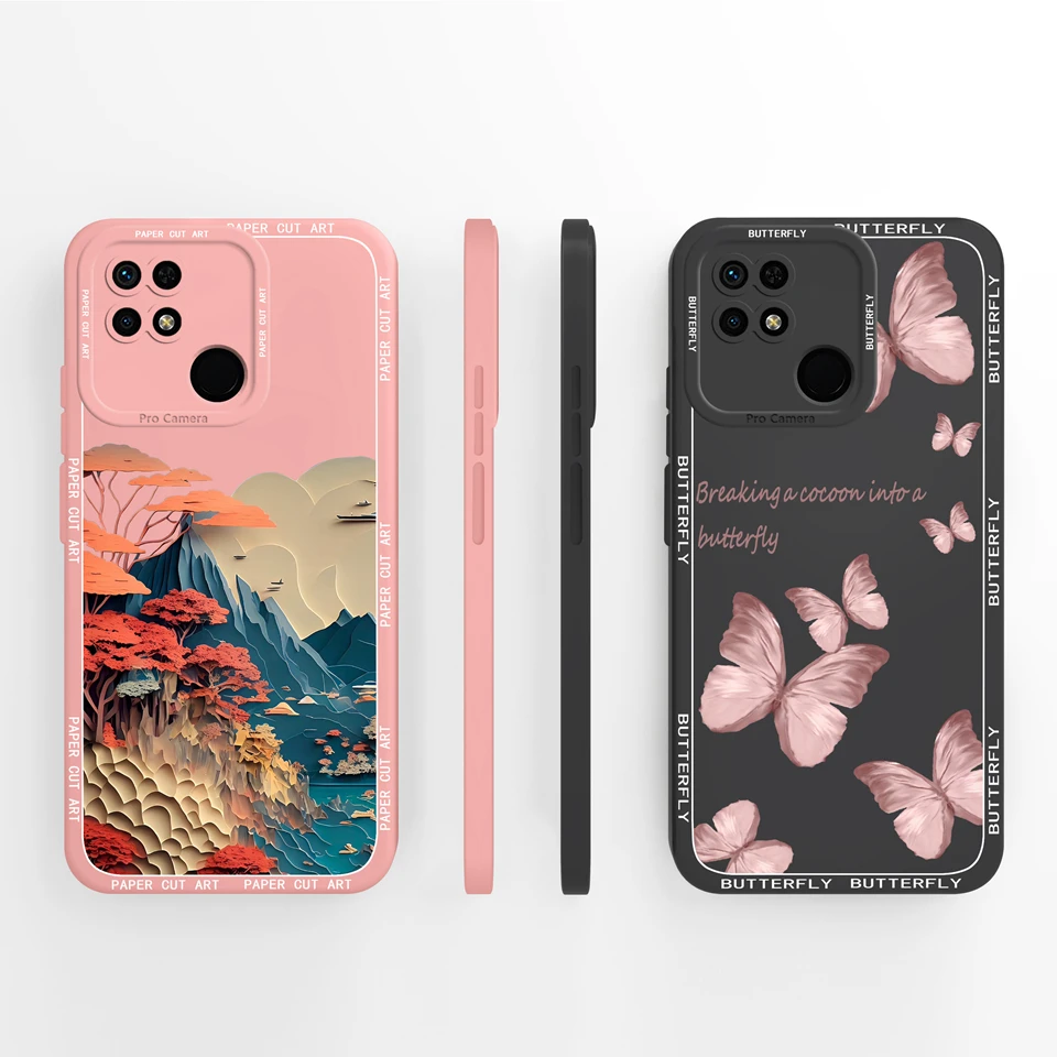 Love Heart Flower Liquid Shockproof Soft Back Cover - Durable & High Quality Case