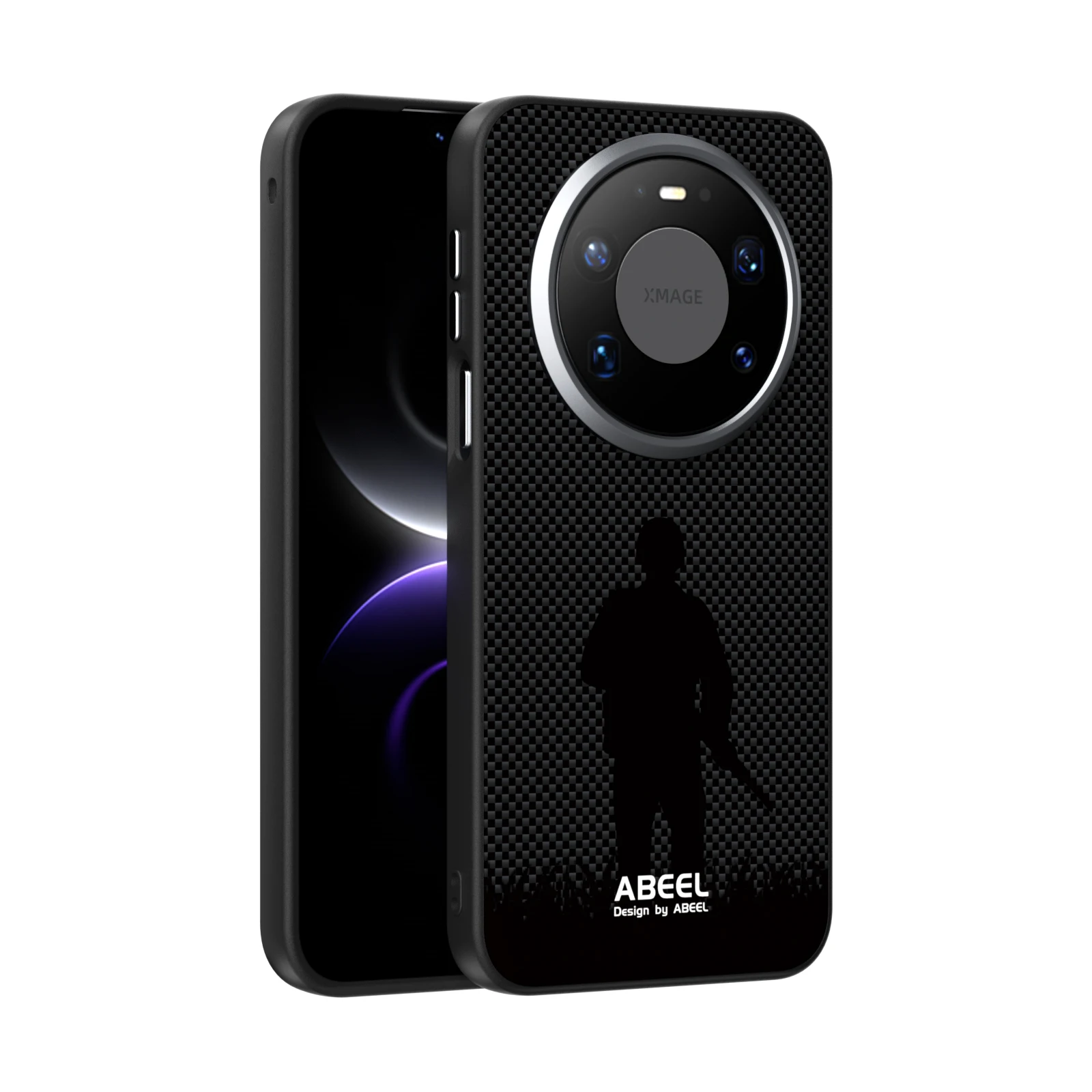 Luxury Magnetic Wireless Charging Phone Case with Deer Wall Texture & Business Design