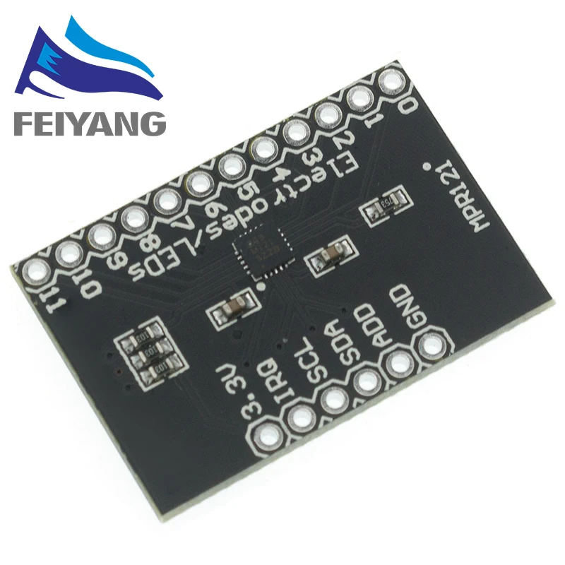 SAMIROB MPR121 Breakout V12 Kapazitives Touch-Sensor-Controller-Modul I2C-Tastatur-Entwicklungsboard für Arduino – Detail 5