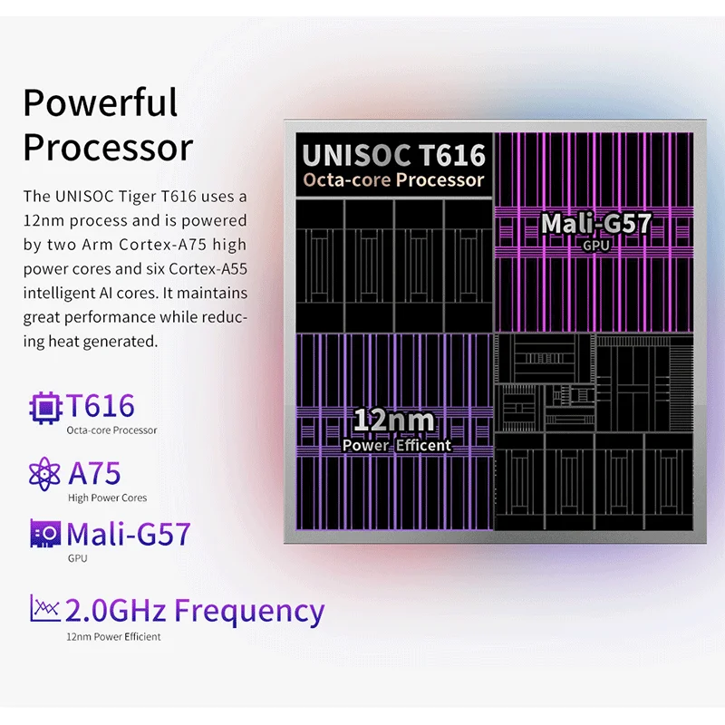 Teclast T40 프로 태블릿, 10.4 인치, 2K 풀 라미네이션, 안드로이드 12, 8GB RAM, 128GB ROM, UNISOC T616 옥타 코어, 4G 네트워크 고속 충전