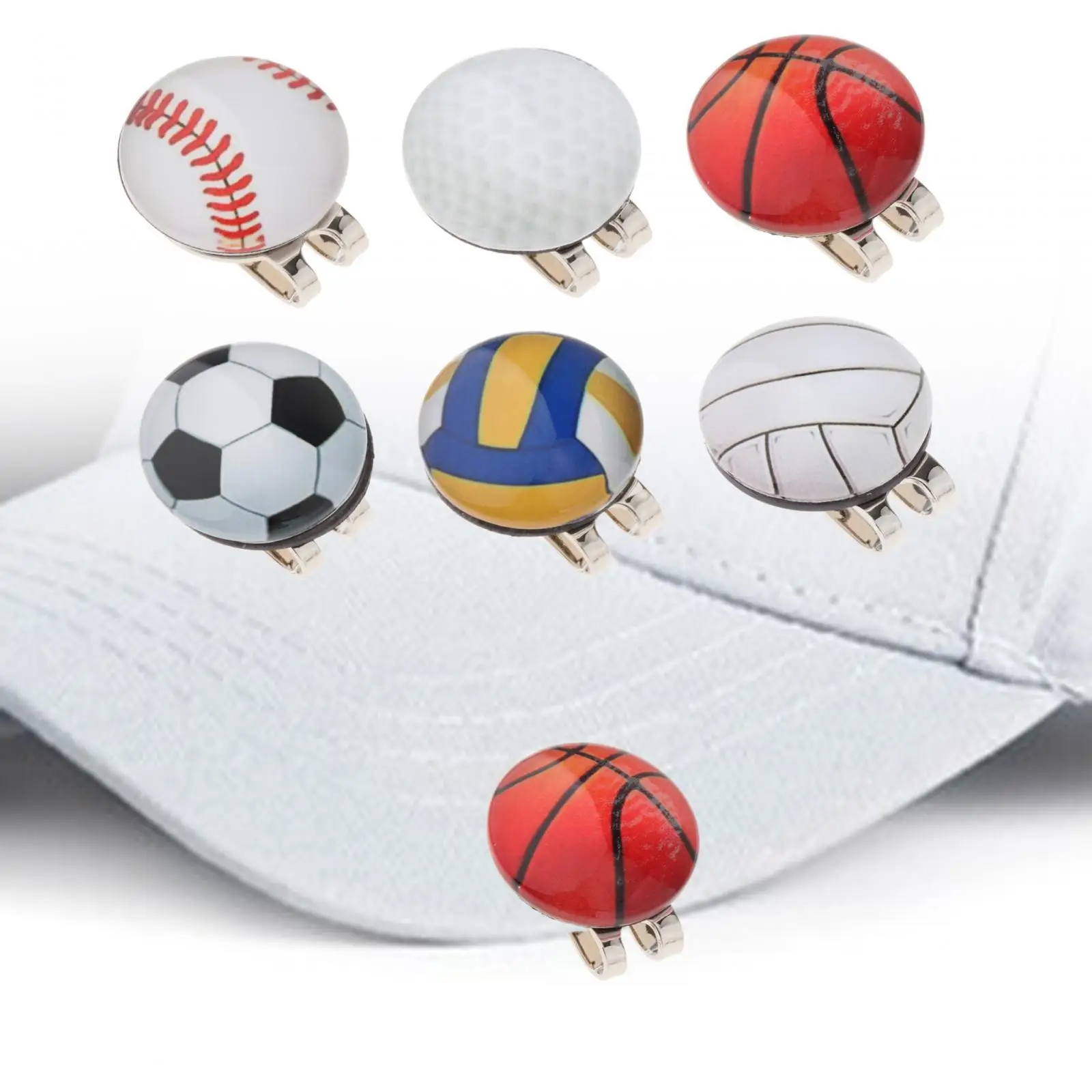 Golf Ball Marker Golf Cap Holder Creative Golf Accessories for Golf Lover