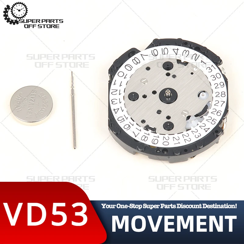 Japanese Original Vd53c Movement 3.6.9 Small Seconds Vd53b Multi-Function Quartz Movement Watch Accessories watch movement quartz watch movement quartz movement