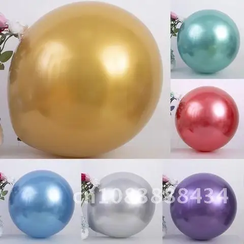 

18/36inch Shiny Metallic Chrome Latex Balloons Inflatable Helium Globos Ballon for Wedding Birthday Party Decoration