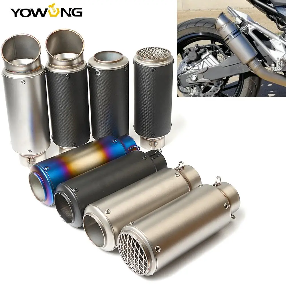 Motorcycle For KAWASAKI exhaust pipe moto ZX-6/10 RZ1000 1000cc z800 er6n FOR FZ1 XVS1300 XT660 FZ6 TDM850 TDM900 VMX1700 | Автомобили и