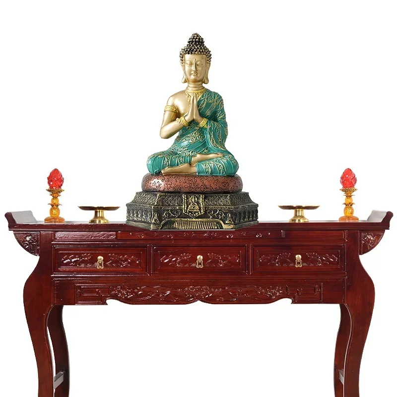 

Southeast Asian Buddha statue decorative statue Resin art sculpture Home living room Buddhas Buddhist supplies 32cm