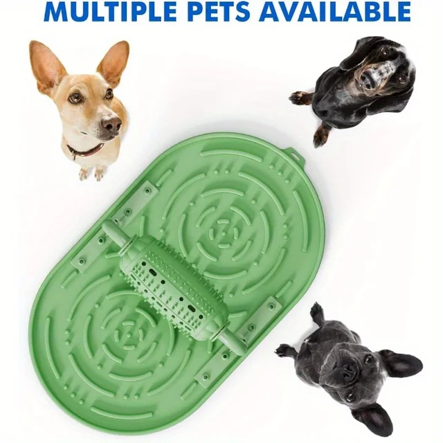 Interactive Scroll Dog Feeder Toy - Slow Feed Silicone Mat For Small To Medium Breeds, Intellectual Food Dispenser 3