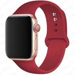 Sport Silicone Strap for Smartwatch - Durable and Versatile Bracelet Band (36 rose red)