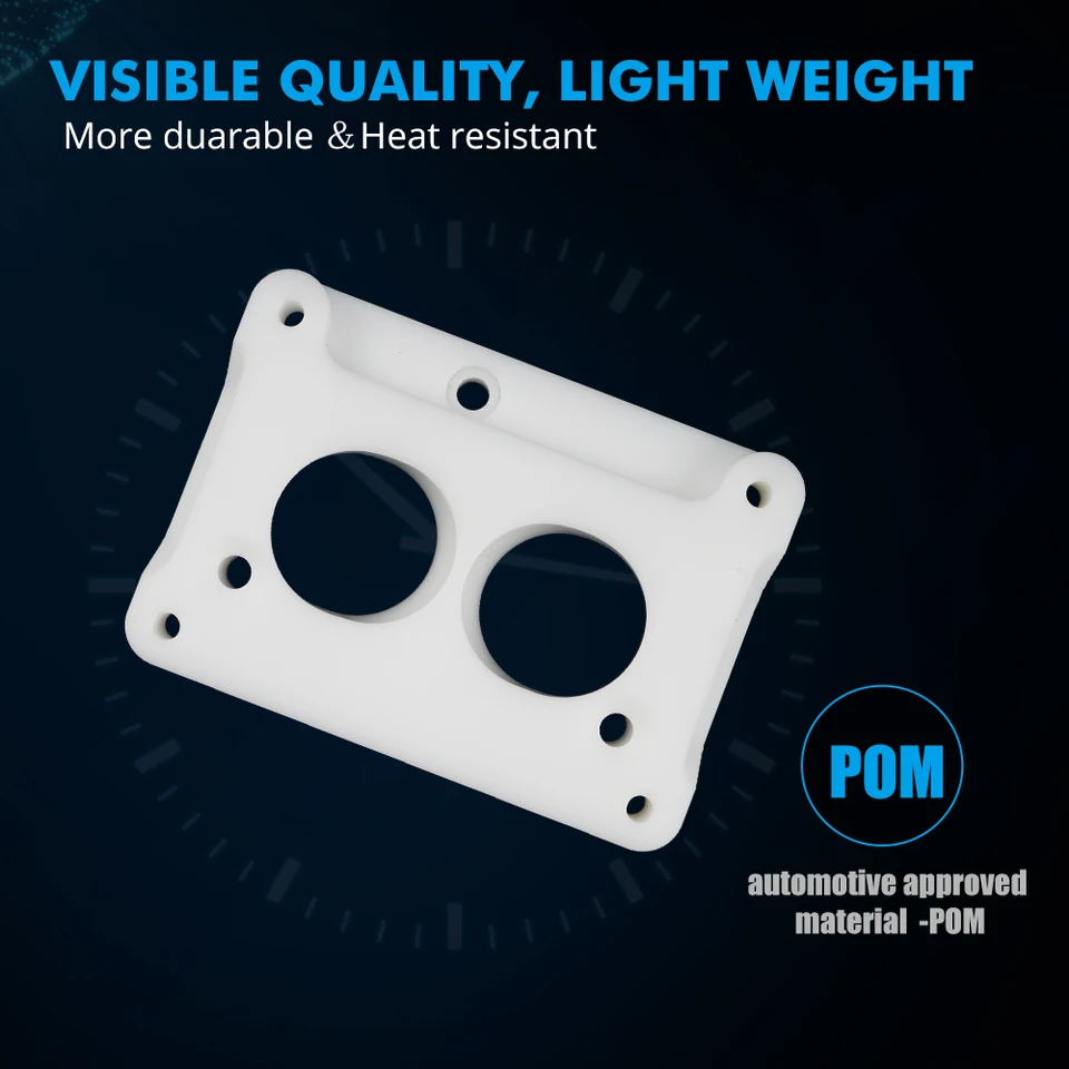 2 Barrel Carburetor 4-Barrel Carb To TBI Intake Adapter - Fits Chevy/GM ...